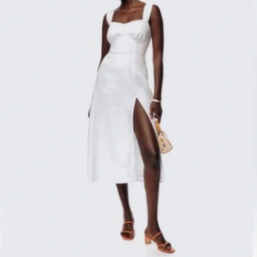 NEW Reformation Seaside Linen Dress